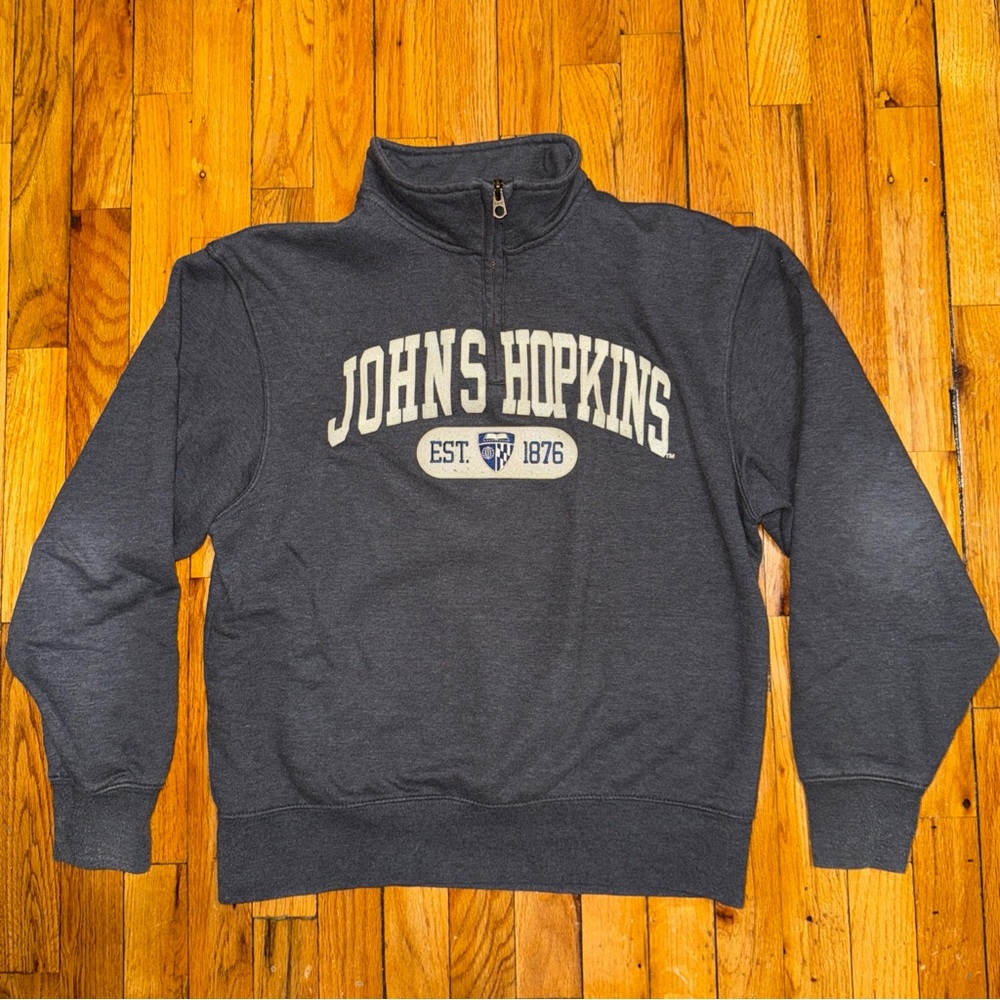 Johns Hopkins University Quarter Zip Sweater Jansport Size M
